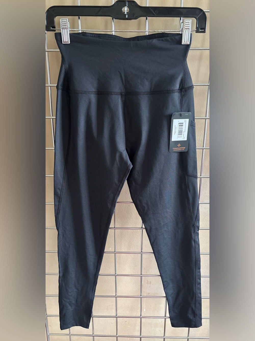 NWT Tommy Copper Compression Leggings Lower Back Support Women Sz S Pocket
